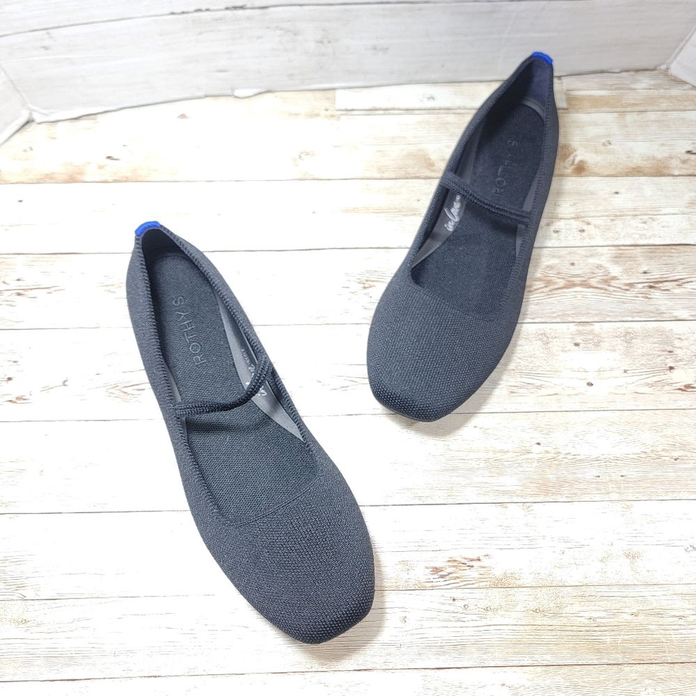 Rothy's The Max Square Toe Mary Jane In black US W 10 - Picture 6 of 11